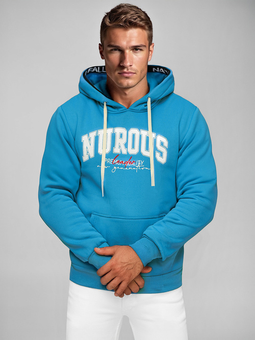 Men's Hoodie - Blue OZONEE O/TT30510