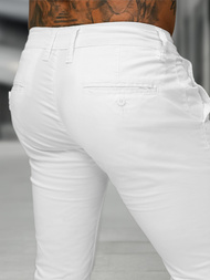 Men's Chinos - White OZONEE BL/SK222/2
