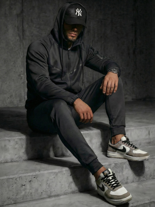 Men's Tracksuit - Black OZONEE JS/8C1966/3