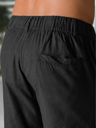 Men's Chino Shorts - Black OZONEE TMK/DC809/1Z