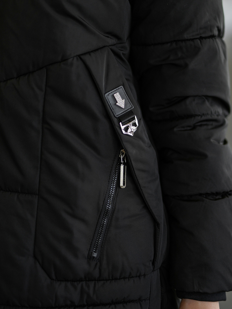 Women's Winter Jacket - Black OZONEE JS/16M9302/392