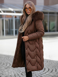 Women's Winter Jacket - Chocolate OZONEE JS/5M3229/158