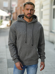 Men's Hoodie - Dark Grey OZONEE JS/8B1776/5