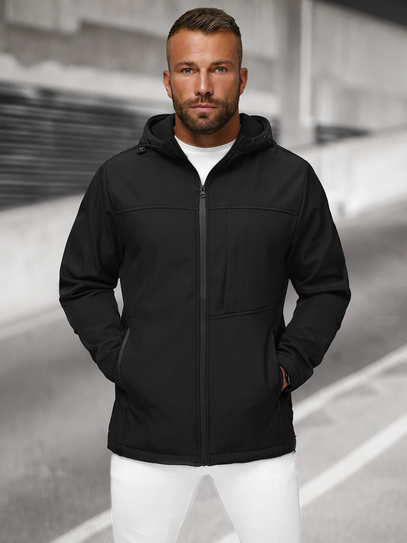 Men's Softshell Jacket - Black OZONEE JS/27B6523/3