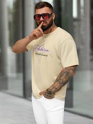 Men's T-shirt - Beige OZONEE O/YN2/632