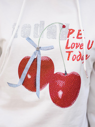 Women’s Hoodie - White OZONEE JS/8B856/1