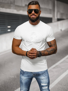 Men's T-shirt - White OZONEE NB/MT3103