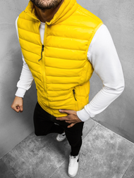 Men's Gilet - Yellow OZONEE JS/HDL88001Z