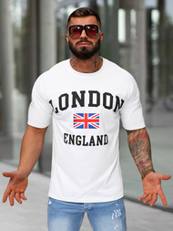 Men's T-shirt - White OZONEE JS/8B1373/1