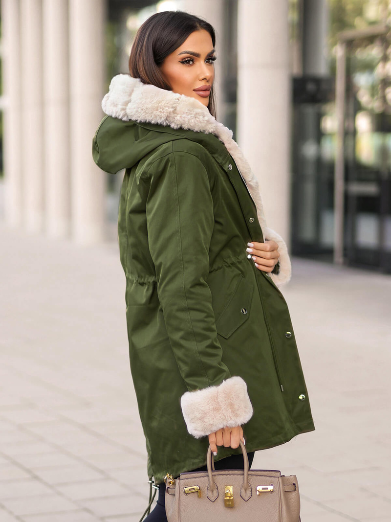 Women's Jacket - Green OZONEE JS/M763/136Z