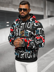 Men's Hoodie - Black OZONEE JS/8B1233/3