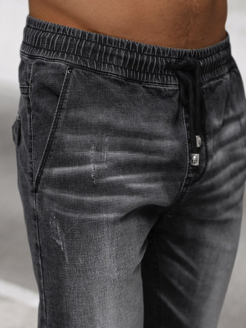 Men's jeans joggers - Black OZONEE NB/MP0135N
