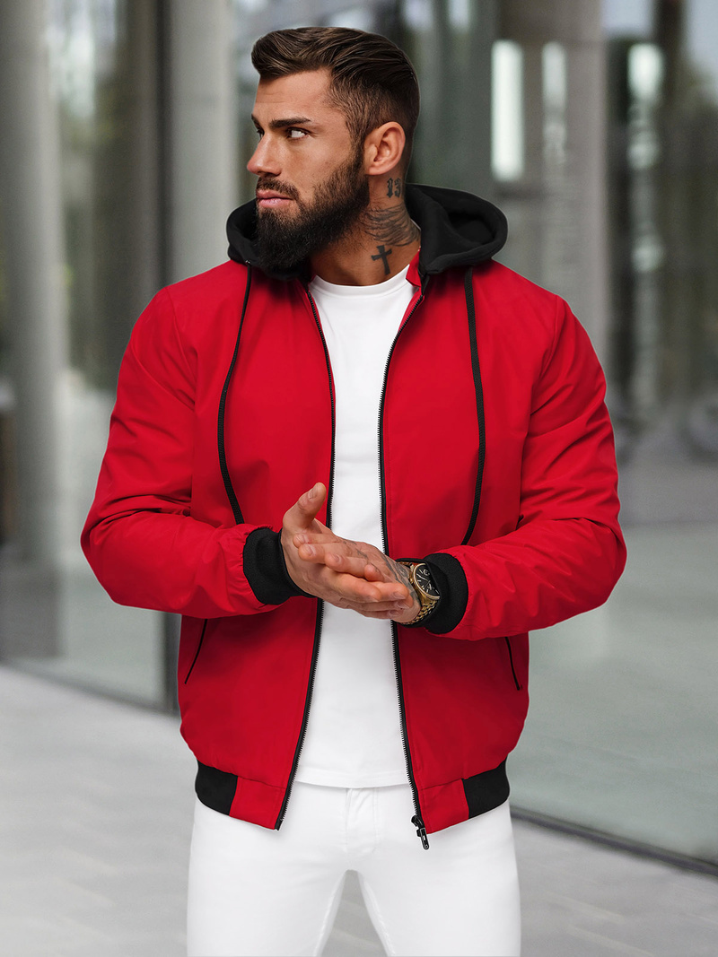 Men's Jacket - Red OZONEE JS/62M9502/270