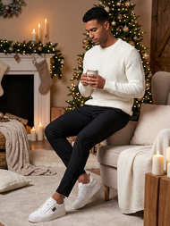 Men's Chinos - Black OZONEE O/P4049Z