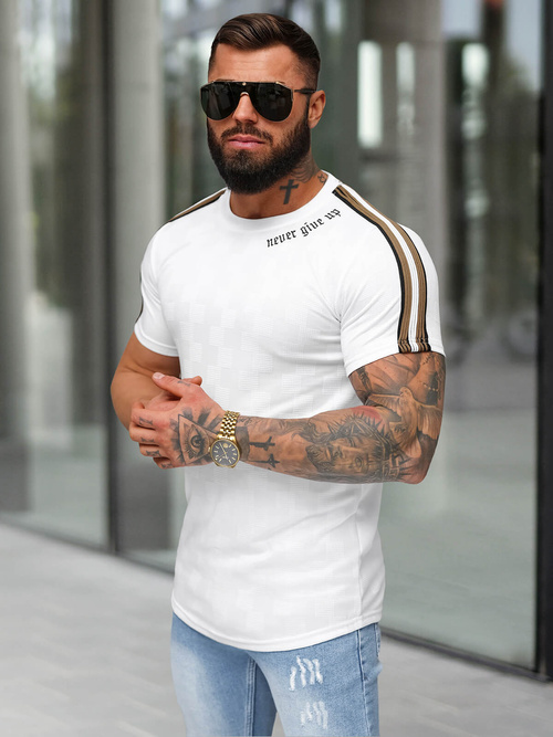 Men's T-shirt - White OZONEE O/QS11621
