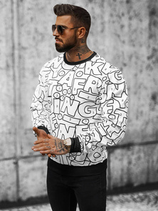 Men's Sweatshirt - White OZONEE JS/8B1136/1