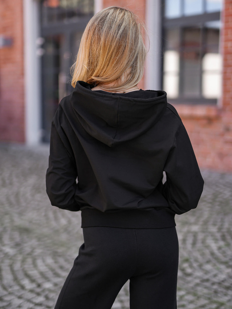 Women’s Hoodie - Black OZONEE JS/8B856/3