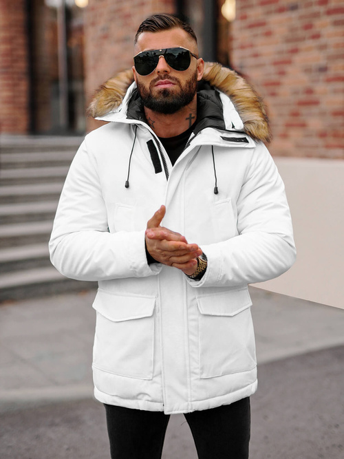 Men's Jacket - White OZONEE JS/5M779/281Z