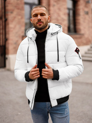 Men's Winter Jacket - White OZONEE JS/31M5031/281Z