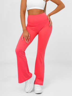 Women's leggings with wide legs - raspberry OZONEE JS/KTK006-J