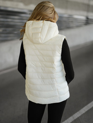 Women's Gilet - Ecru OZONEE JS/11Z8225