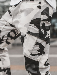 Men's Joggers - Black-White OZONEE A/0853