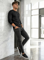 Men's Jeans - Black OZONEE O/JK2918Z