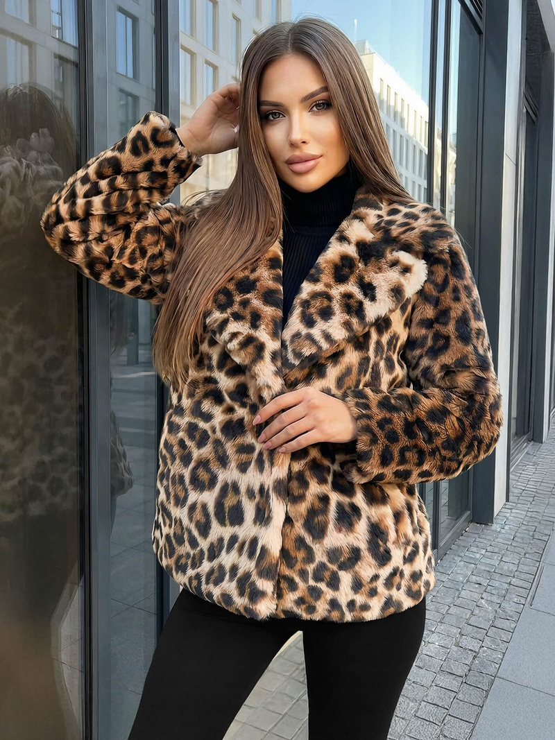 Women's Jacket - Beige/Brown OZONEE JS/61M8500/158Z