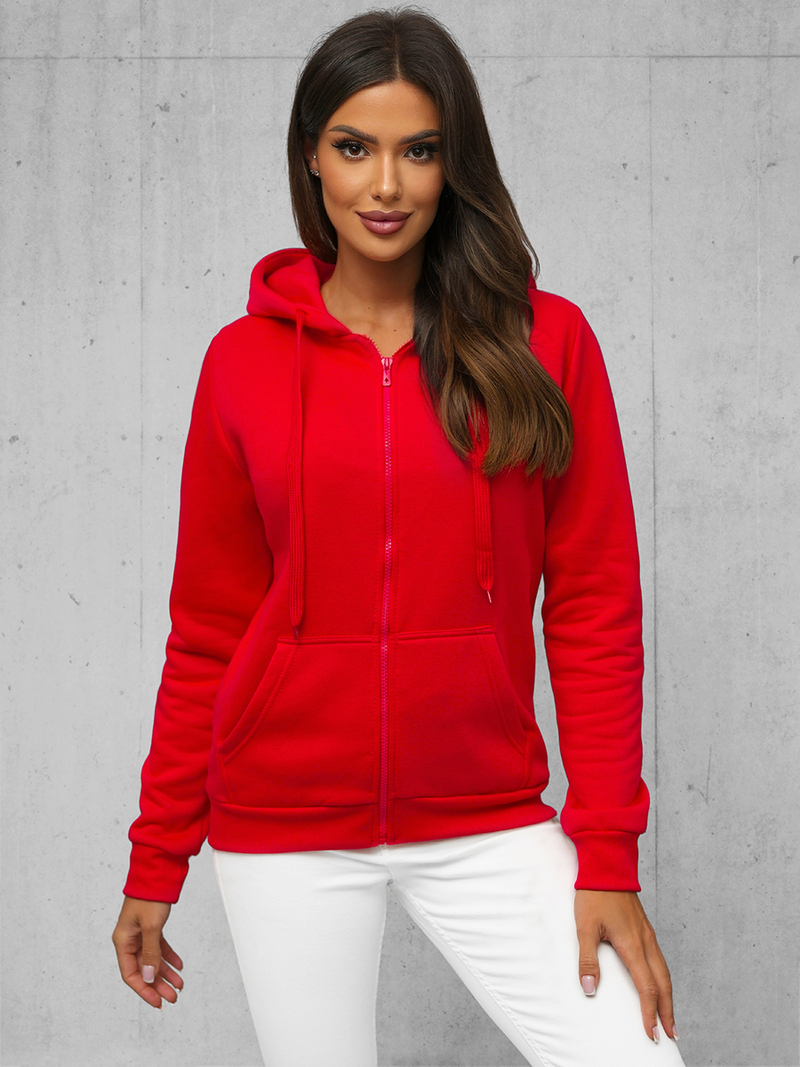 Women's Hoodie - Red OZONEE JS/W03Z