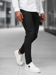 Men's Chinos - Black OZONEE DJ/5526Z