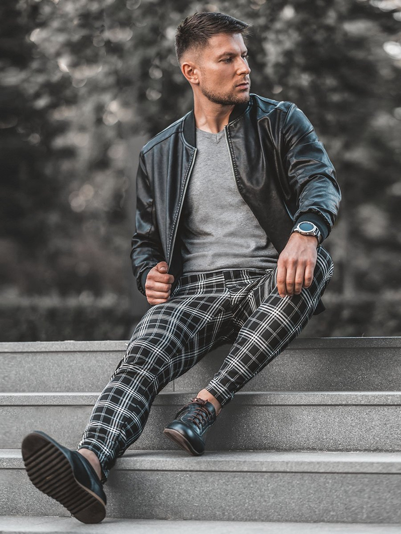 Men's Jumper - Grey OZONEE TMK/YY03/3