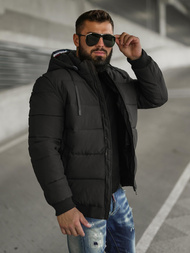 Men's Winter Jacket - Black OZONEE JS/31M5031/392Z