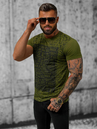 Men's T-shirt - Green OZONEE O/T122/29Z