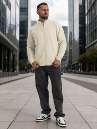 Men's Sweatshirt - Ecru OZONEE JS/HH016/1