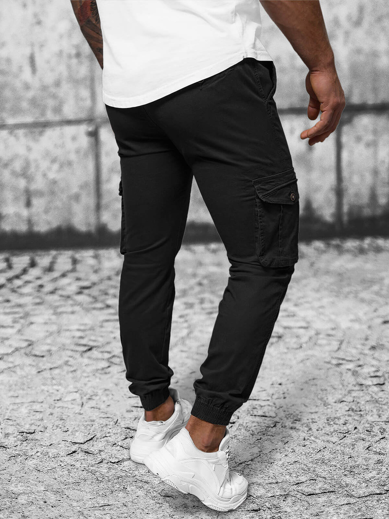 Men's Chinos Jogger - Black OZONEE NB/MP0201N