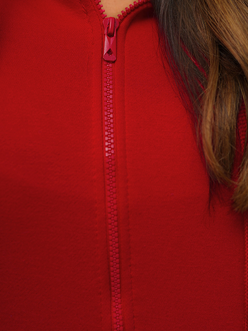 Women's Hoodie - dark-red OZONEE JS/W03Z