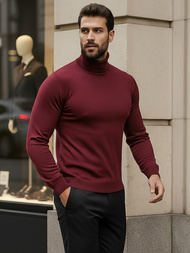 Men's Jumper - Burgundy OZONEE V/V24504
