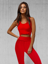 Two-piece tracksuit set red OZONEE JS/YW88037/5Z
