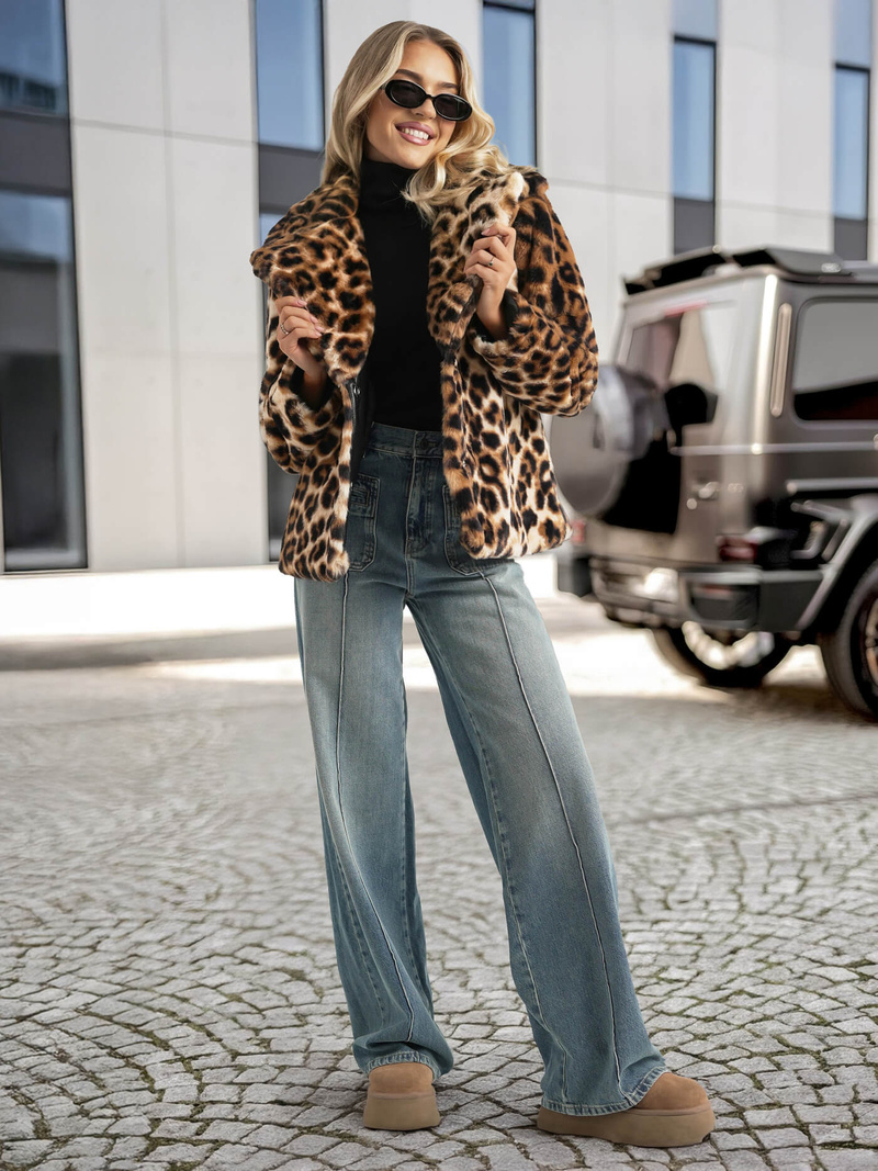 Women's Jacket - Beige/Brown OZONEE JS/61M8500/158