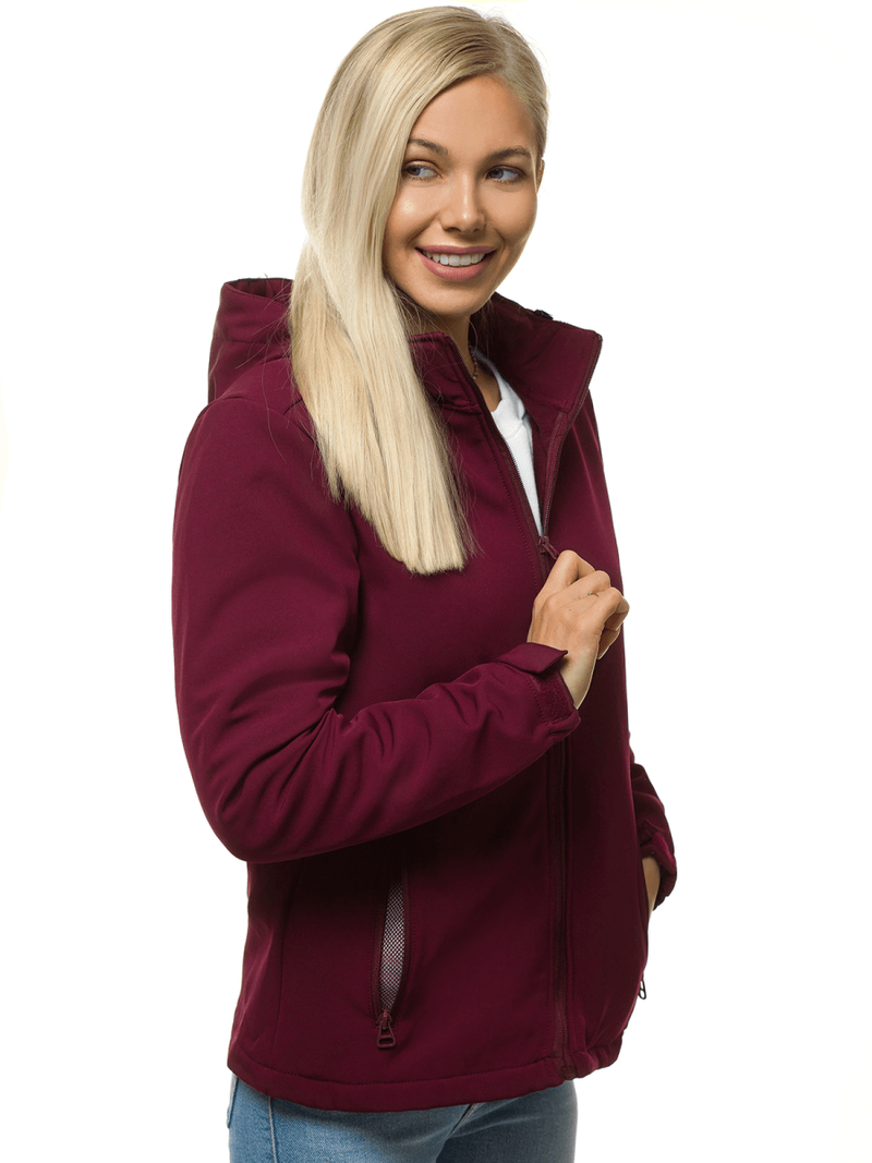 Women's Softshell Jacket - Burgundy OZONEE JS/HH018/6