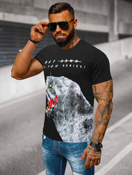 Men's T-shirt - Black OZONEE O/T127/3Z