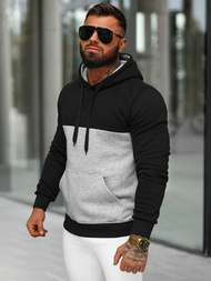 Men's Hoodie - Black OZONEE JS/8B1317/3