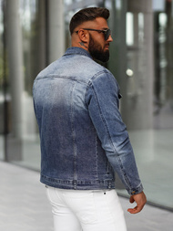 Men's Denim Jacket - Dark Blue OZONEE NB/MJ522BS