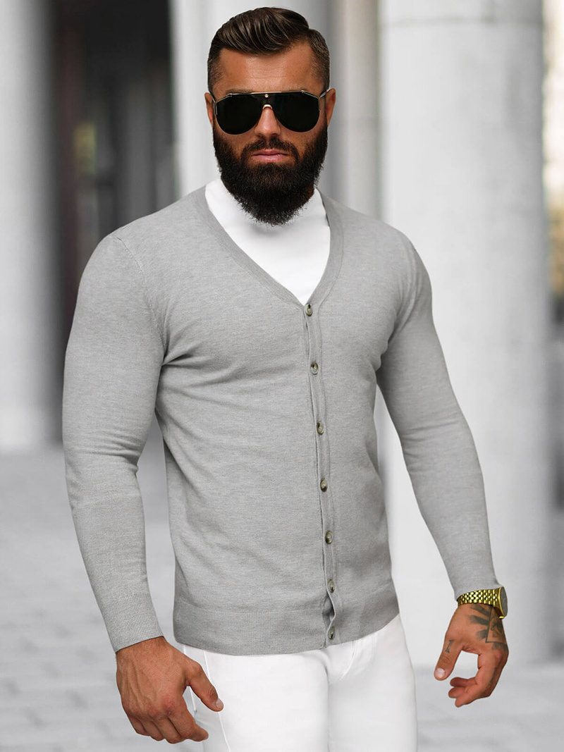 Men's Jumper - Grey OZONEE NB/MM6006/2Z