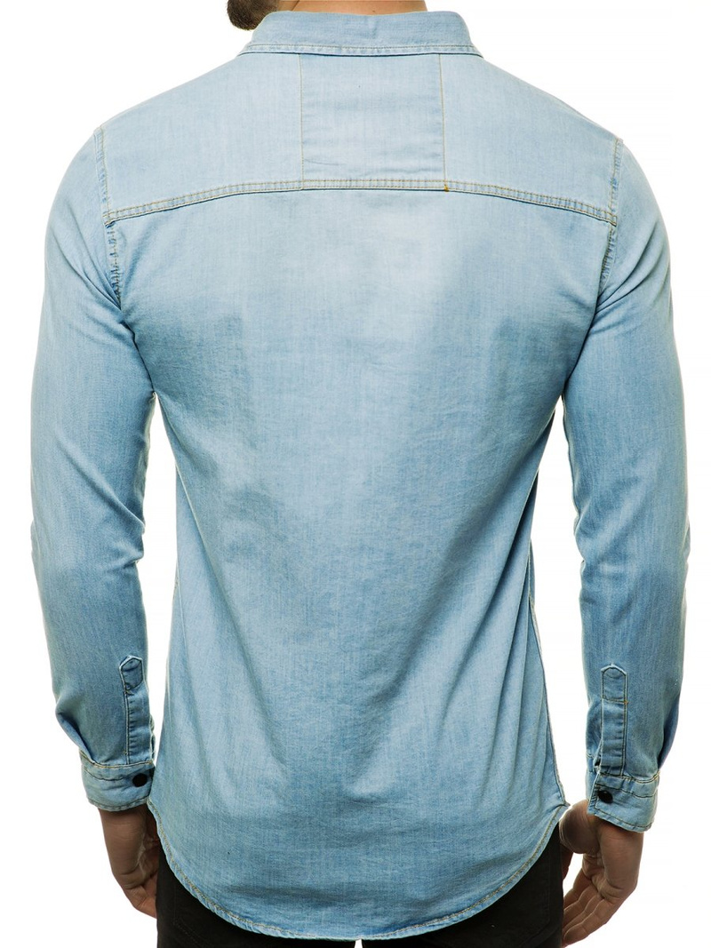 Men's Denim Shirt - Light Blue OZONEE R/3053