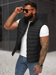 Men's gilet - black OZONEE JS/31M5065/392