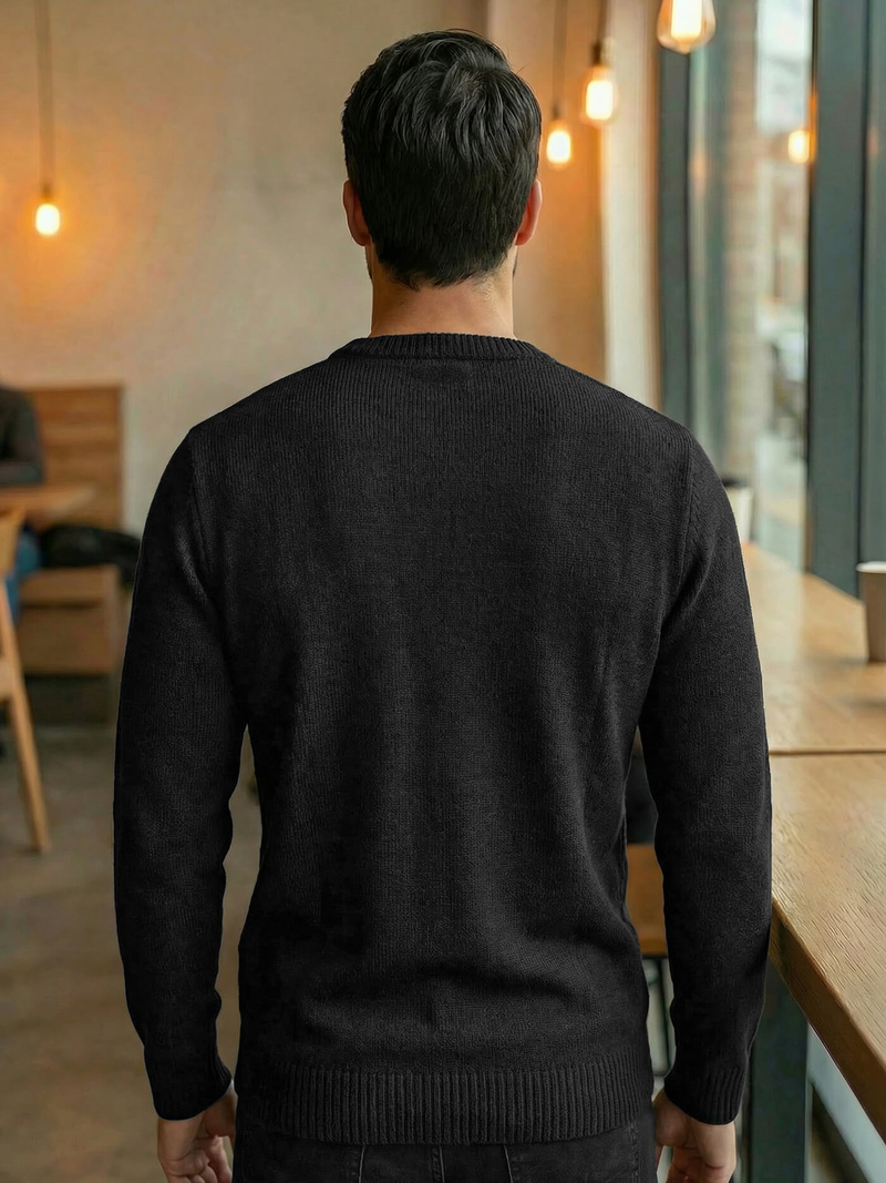 Men's Jumper - Black OZONEE JS/59B3607/3