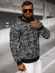 Men's Hoodie - Black OZONEE JS/8B1183/3