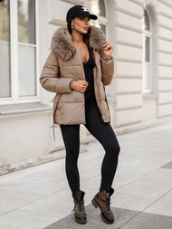 Women's Jacket - Beige OZONEE JS/16M9206/62