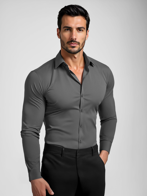 Men's Shirt - Anthracite OZONEE O/V141